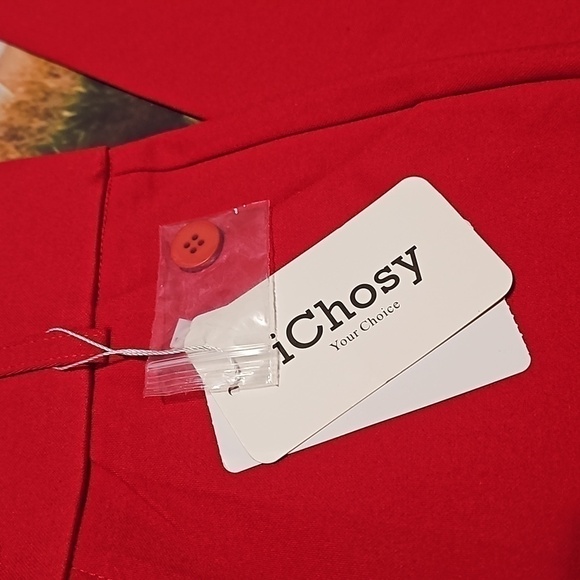 iChosy Comfort Barely Bootcut Stretch Red Dress Pants Size 4 NWT - Picture 4 of 8